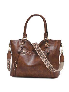 Chase Chic Hobo Bag for Women, Vegan Leather Satchel Tote Trendy
